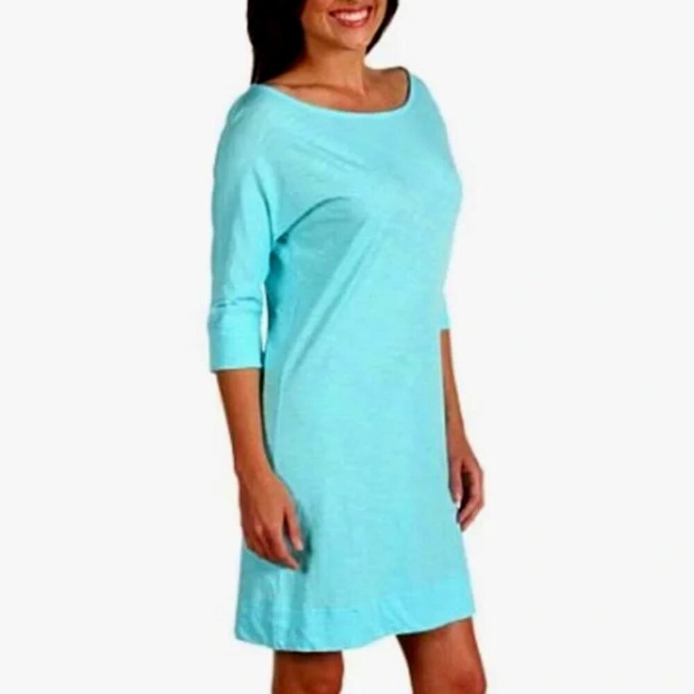 Lilly Pulitzer | 100% Pima Cotton “Cassie” Aqua Blue T-Shirt Dress | Size XS